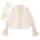 Vcastle Four Season Blooming Flower Long Sleeve Blouse(Pre-Order/4 Colours/Full Payment Without Shipping)